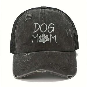 Brand new “Dog Mom” Criss Cross High Ponytail Women’s Baseball Cap / Hat